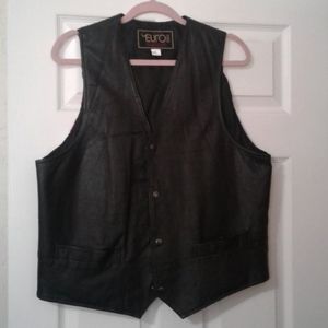 Men's Leather Vest